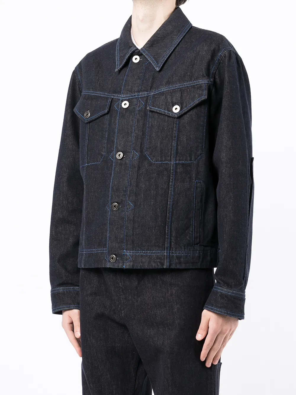 Salvatore Ferragamoコントラストステッチ デニムジャケット