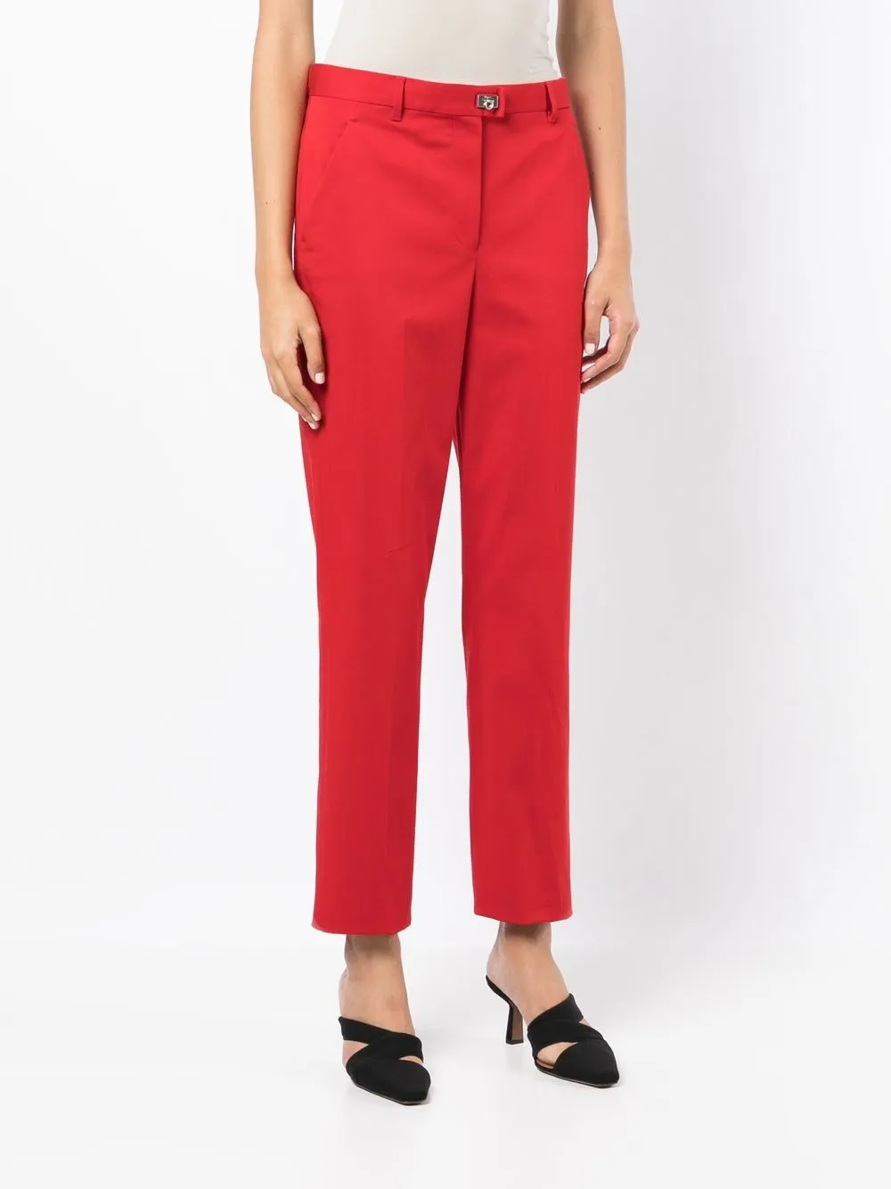  Ferragamo Cropped Tailored Trousers 