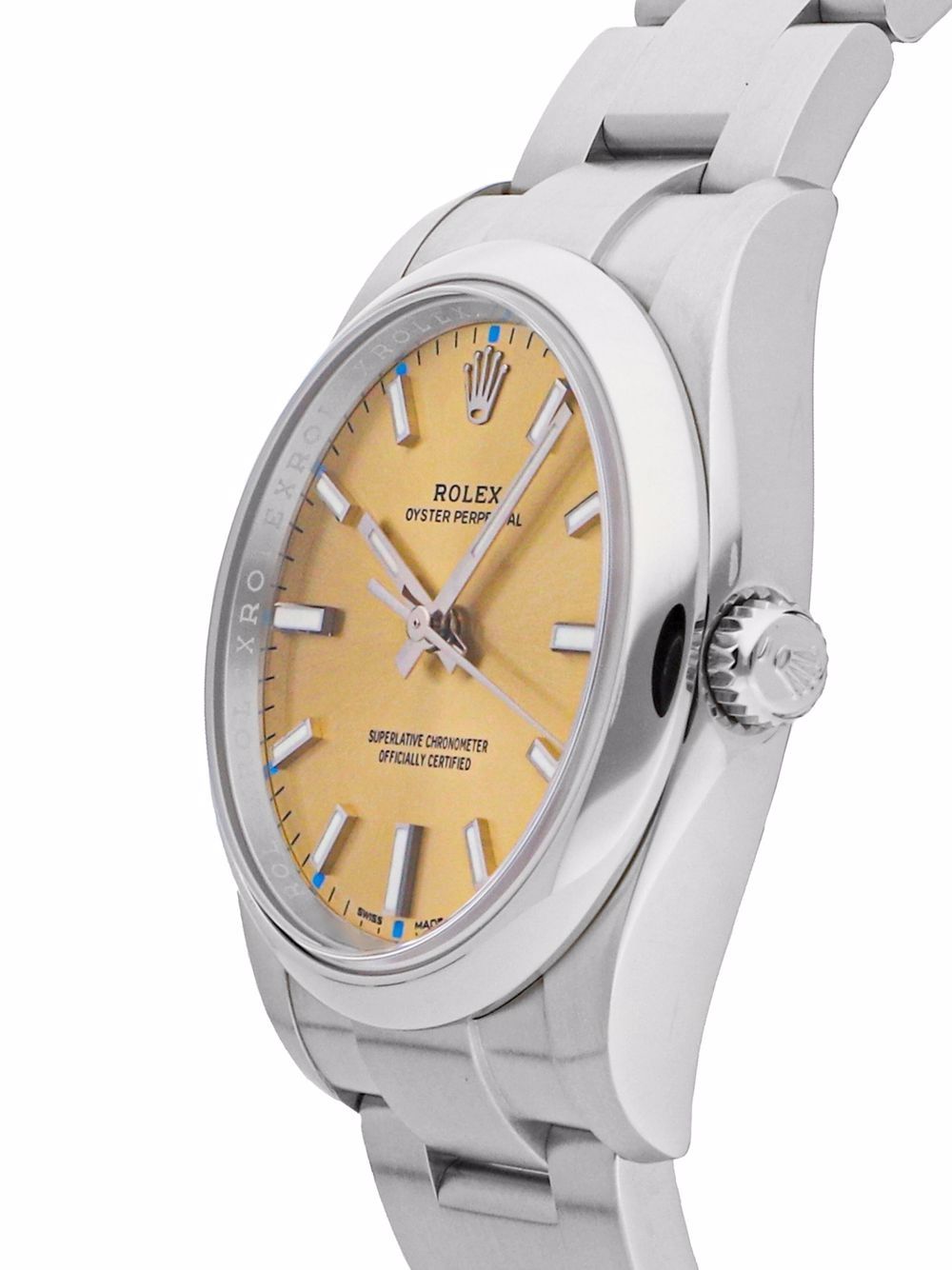 фото Rolex наручные часы oyster perpetual pre-owned 34 мм 2018-го года