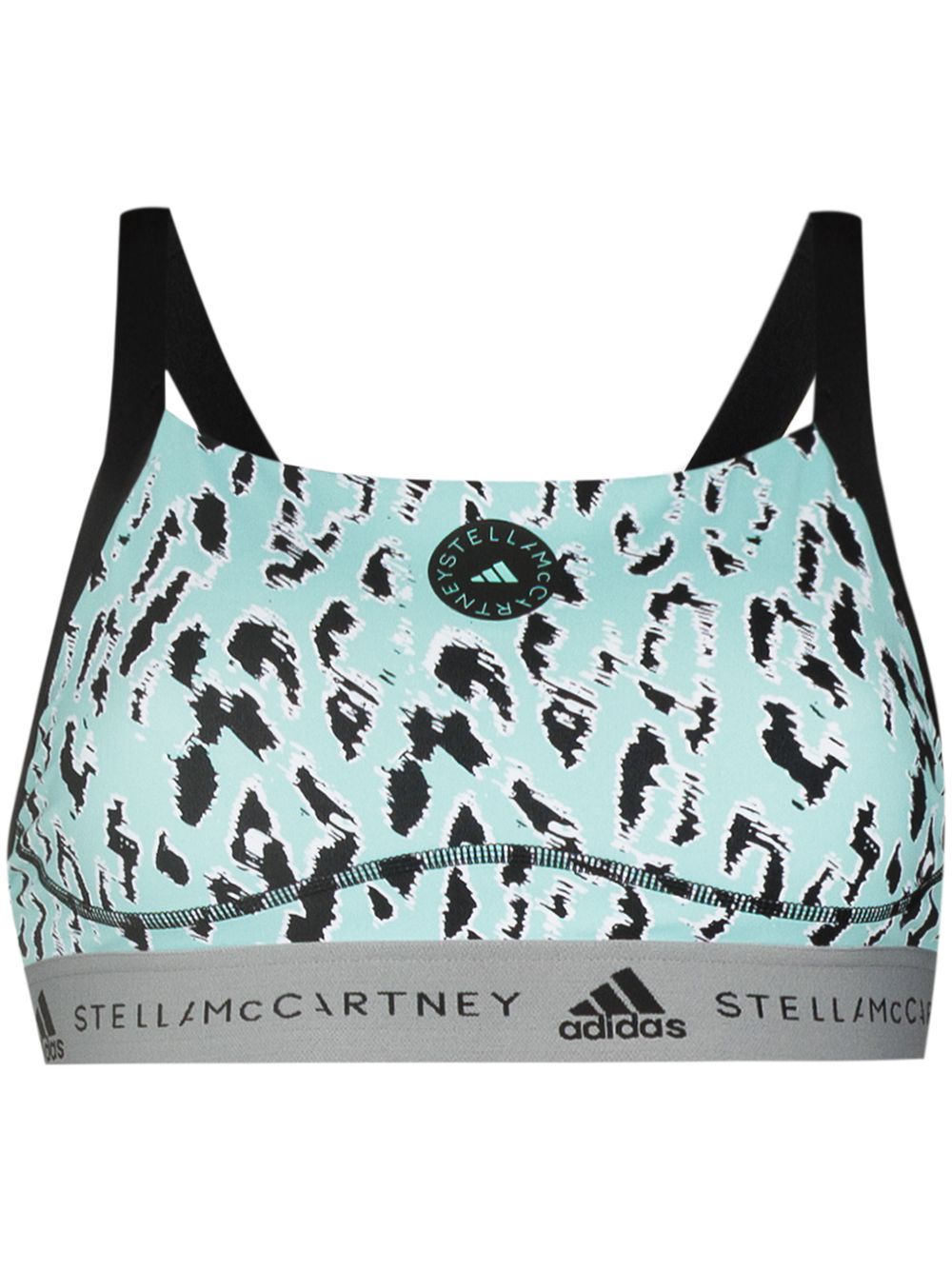 фото Adidas by stella mccartney спортивный бюстгальтер truepurpose с леопардовым принтом