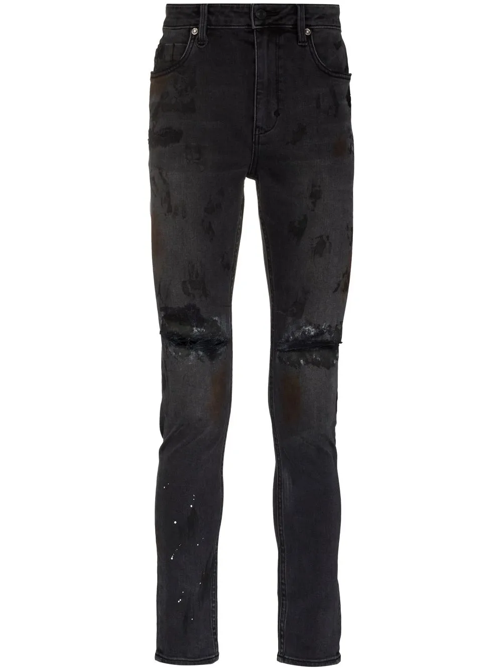Neuw jeans slim Rebel con efecto envejecido - Negro