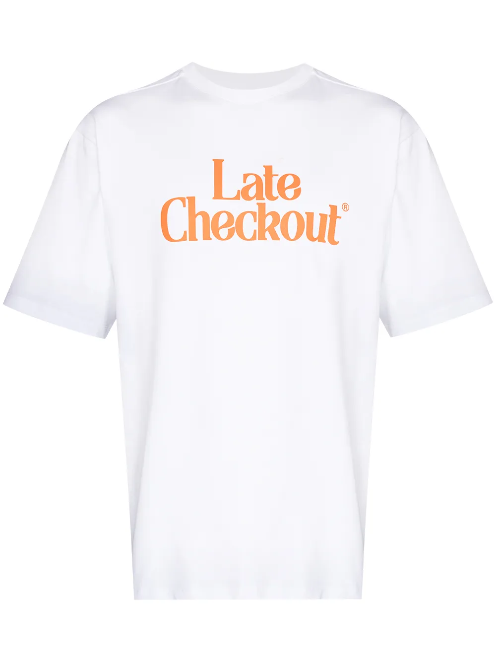 

Late Checkout Issa logo print T-shirt - White