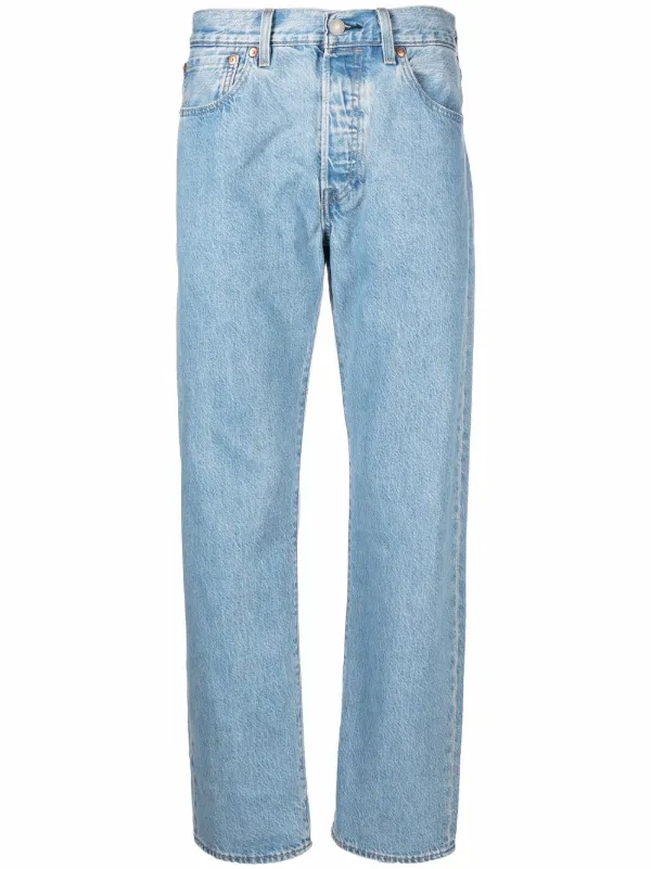 Levi's Calça Jeans Reta Com Lavagem Clara - Farfetch