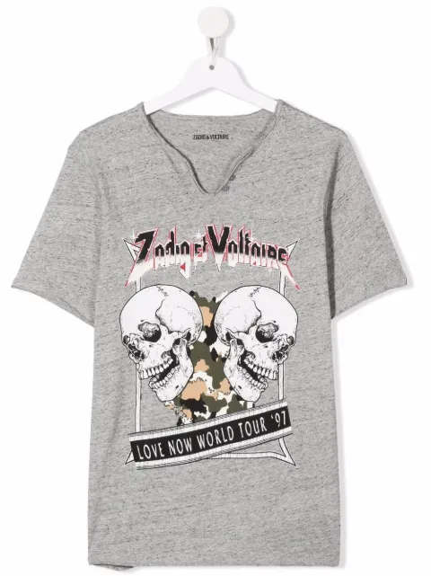 Zadig & Voltaire Kids تيشيرت بطبعة جمجمة
