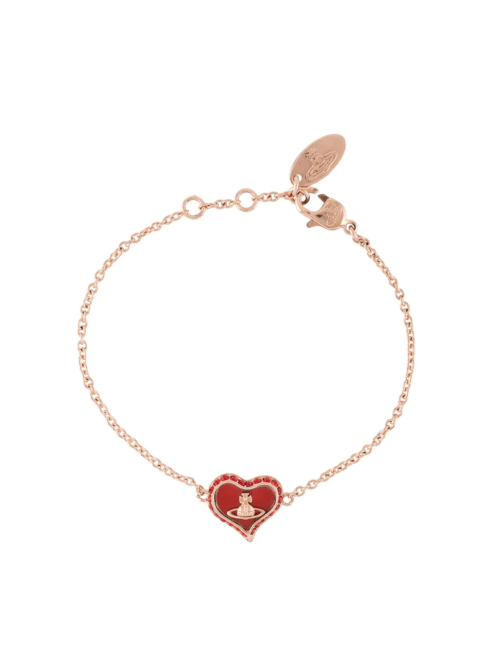 Vivienne Westwood Petra Heart Pendant Bracelet - Farfetch