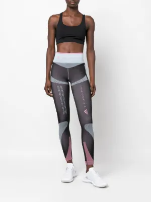 Marrone Leggings con ruches Farfetch Donna Sport & Swimwear Abbigliamento sportivo Leggings sportivi