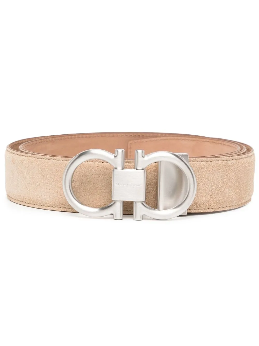 

Ferragamo Gancini-buckle leather belt - Brown