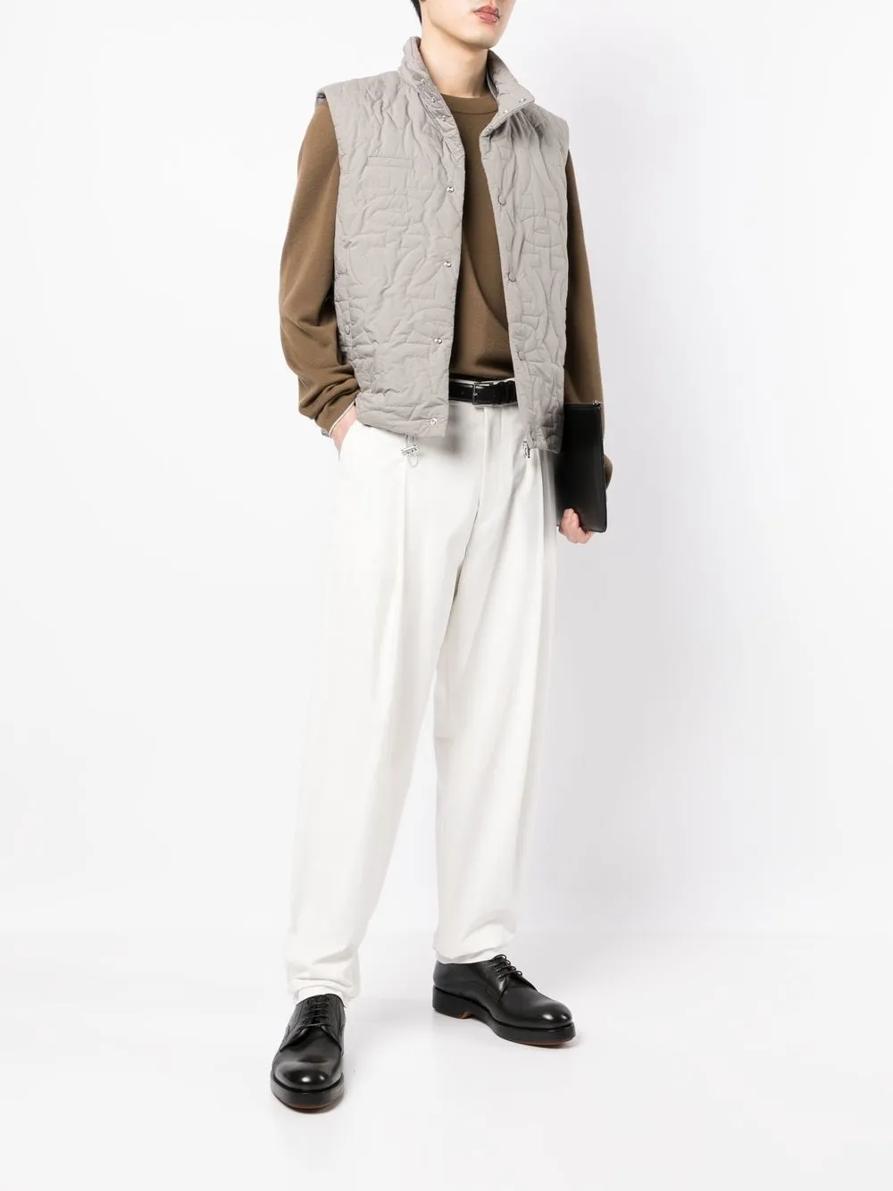 Ferragamo quilted funnel neck gilet | Waistcoats & Gilets | Image 2