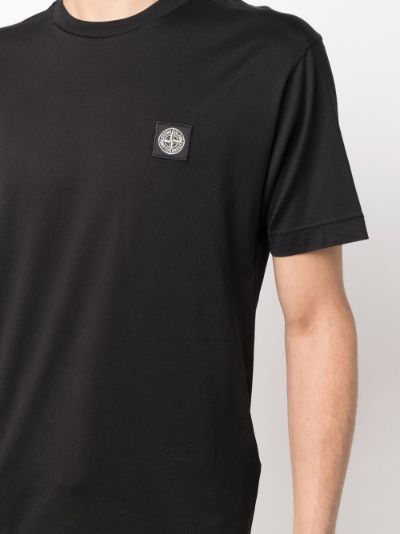 stone island patch logo tshirt