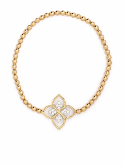 Roberto Coin 18kt yellow gold Princess Flower ball bracelet