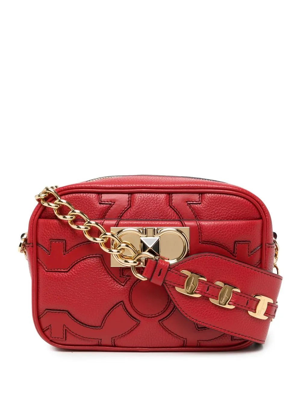 

Salvatore Ferragamo bolsa satchel Iconic Project - Rojo