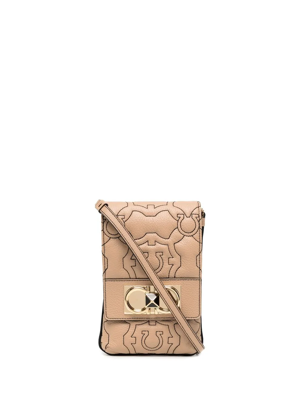 

Salvatore Ferragamo funda para teléfono Iconic Project - Marrón