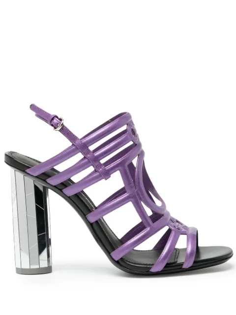 Ferragamo mirrored-heel 105mm sandals