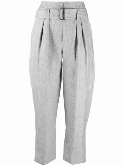 Brunello Cucinelli بنطال هاي ويست بقصة مستقيمة