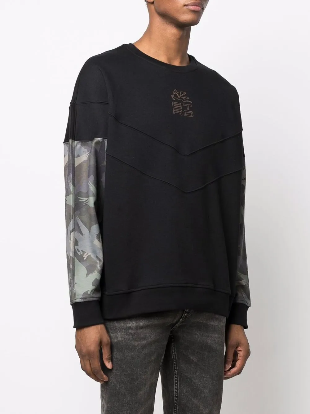 фото Etro толстовка с контрастными рукавами