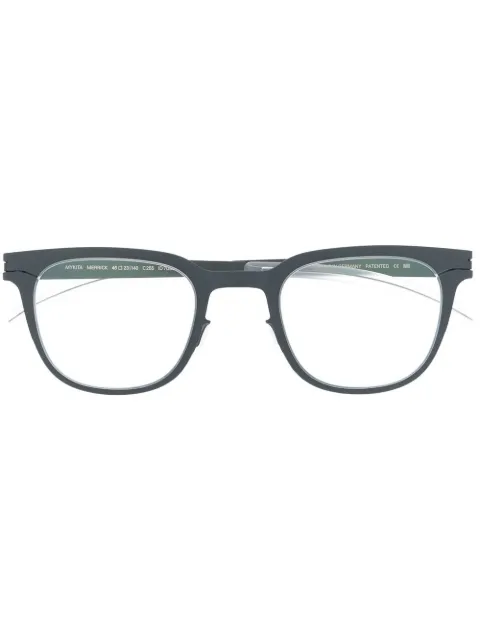 Mykita lentes con armazón cuadrada y acabado mate 