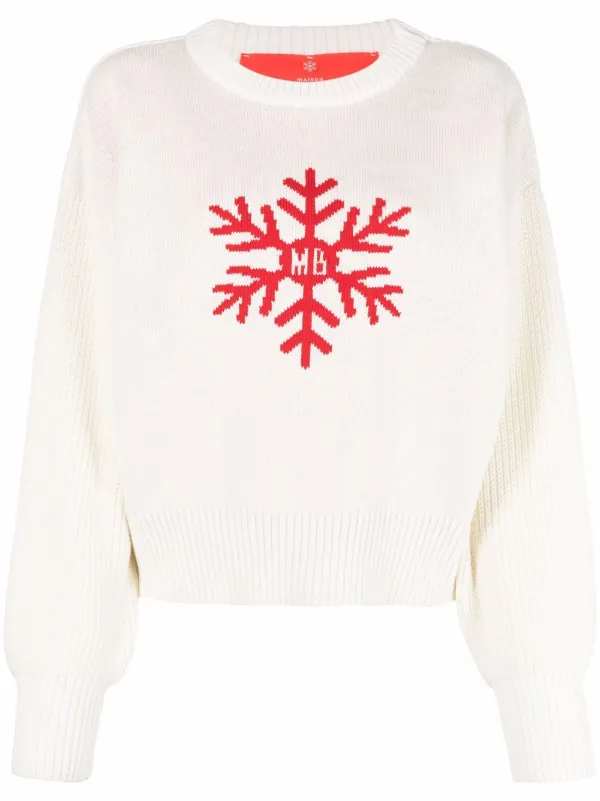 Maison Bohemique Snowflake intarsia 