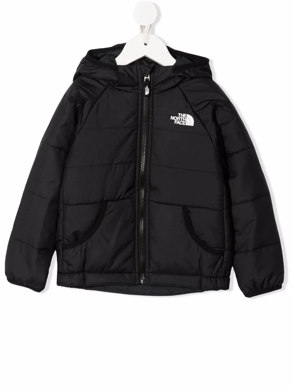 The North Face Babies' Logo Print Padded Jacket In Black