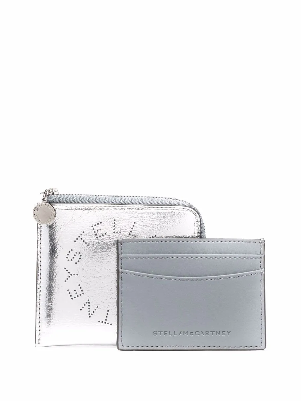 

Stella McCartney tarjetero Stella Logo - Plateado