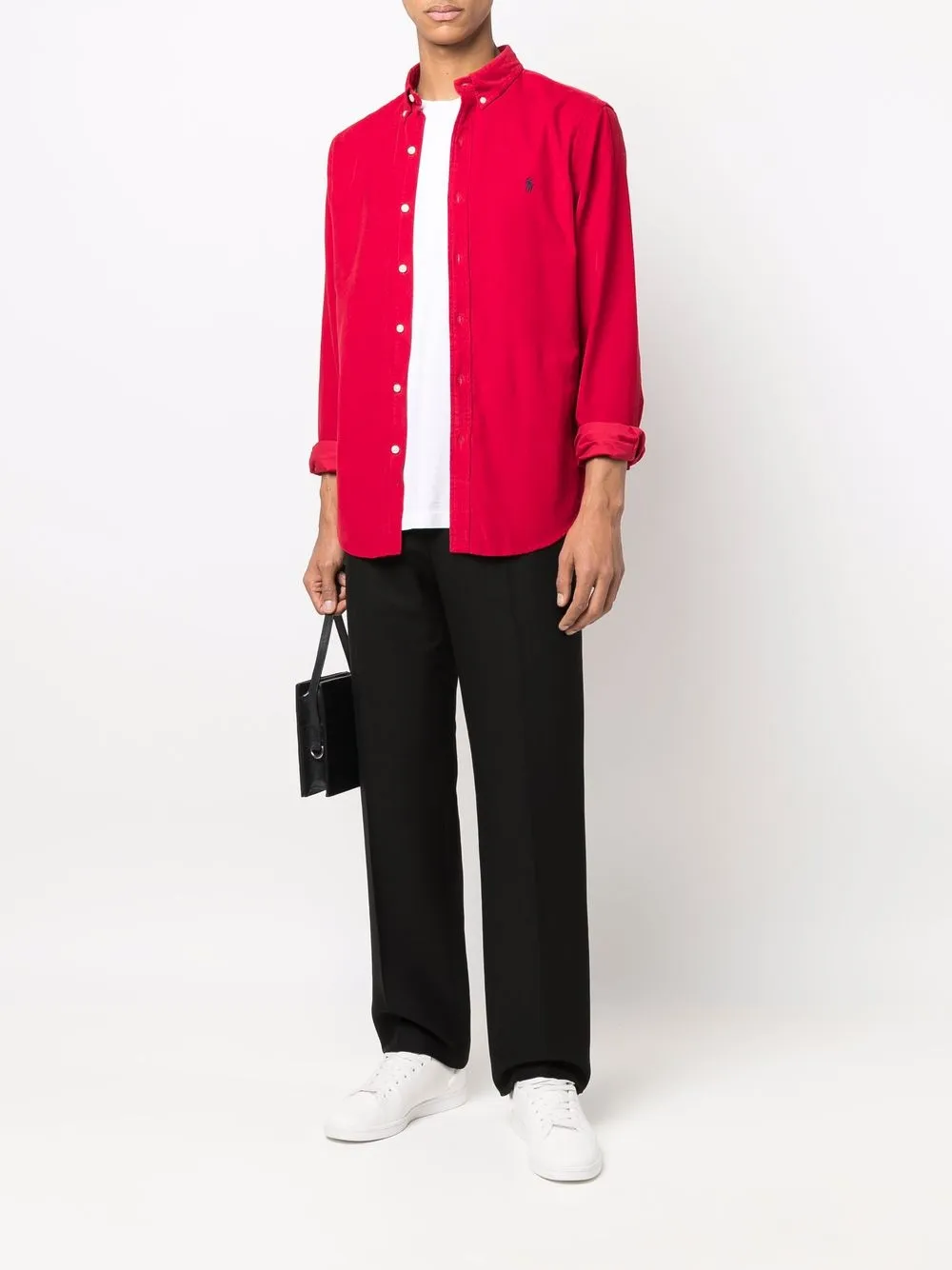 фото Polo ralph lauren рубашка с вышитым логотипом