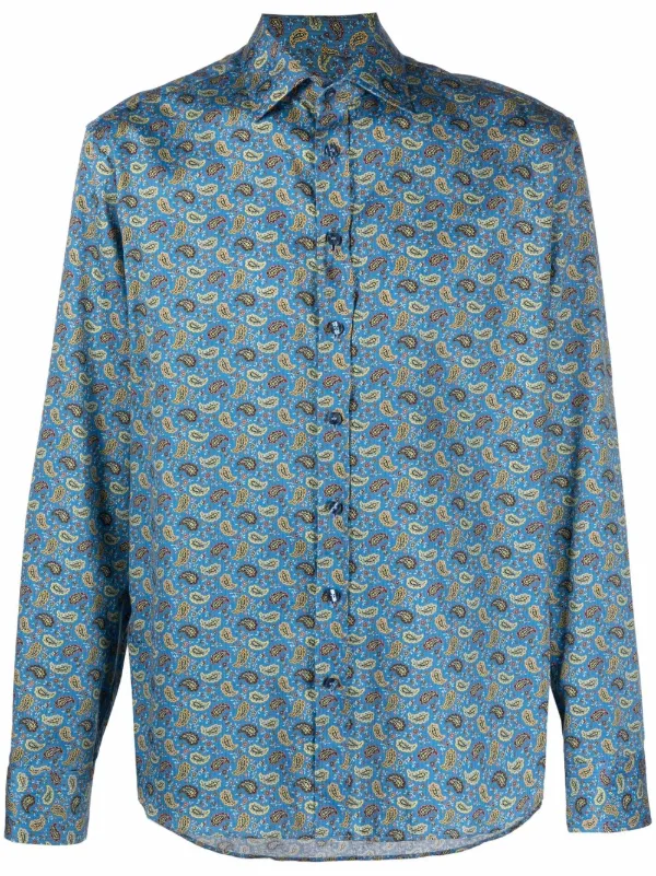 Shop ETRO paisley print shirt with 