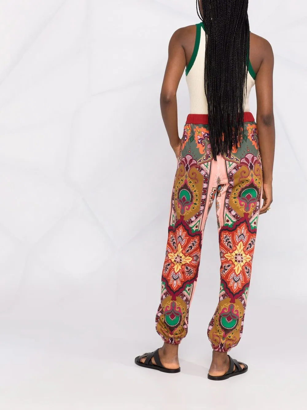 фото Etro спортивные брюки с принтом пейсли