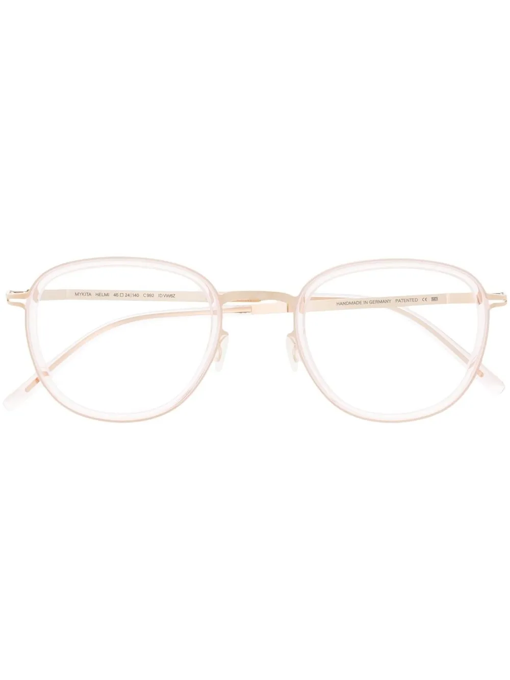 

Mykita polished-effect square-frame glasses - Pink