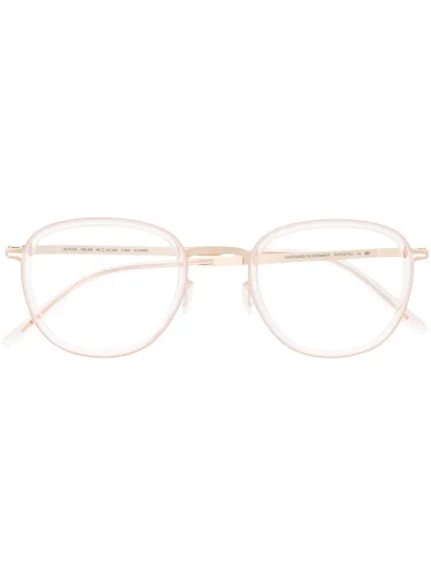 Mykita polished-effect square-frame glasses