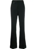 Zadig&Voltaire Poetia turn-up hem gabardine trousers - Black