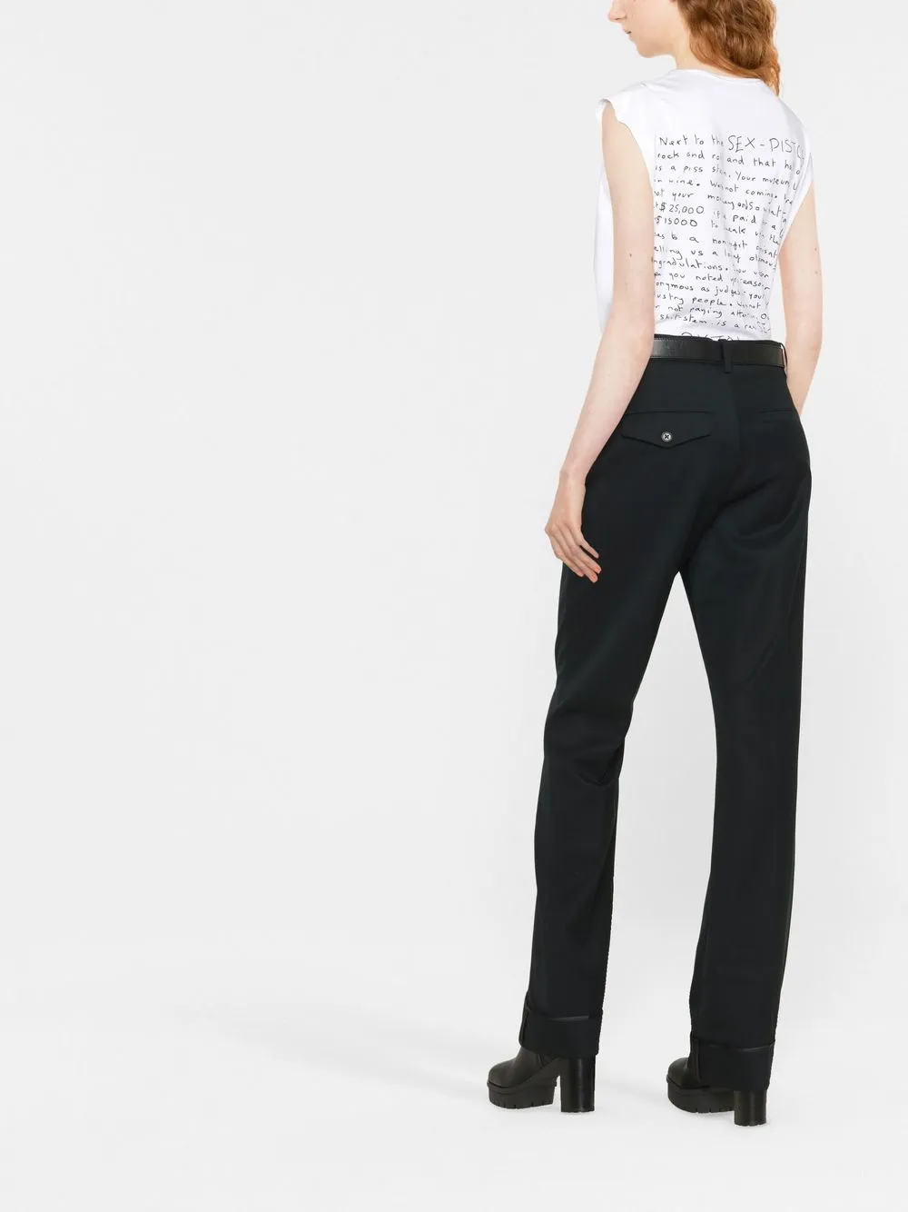 Zadig&Voltaire Poetia turn-up Hem Gabardine Trousers - Farfetch