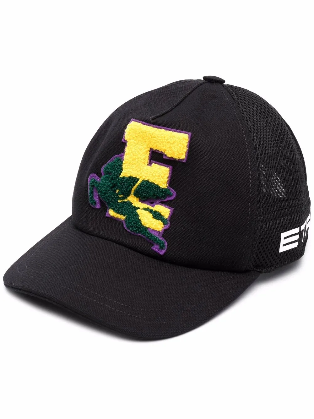 

ETRO logo-embroidered cotton cap - Black