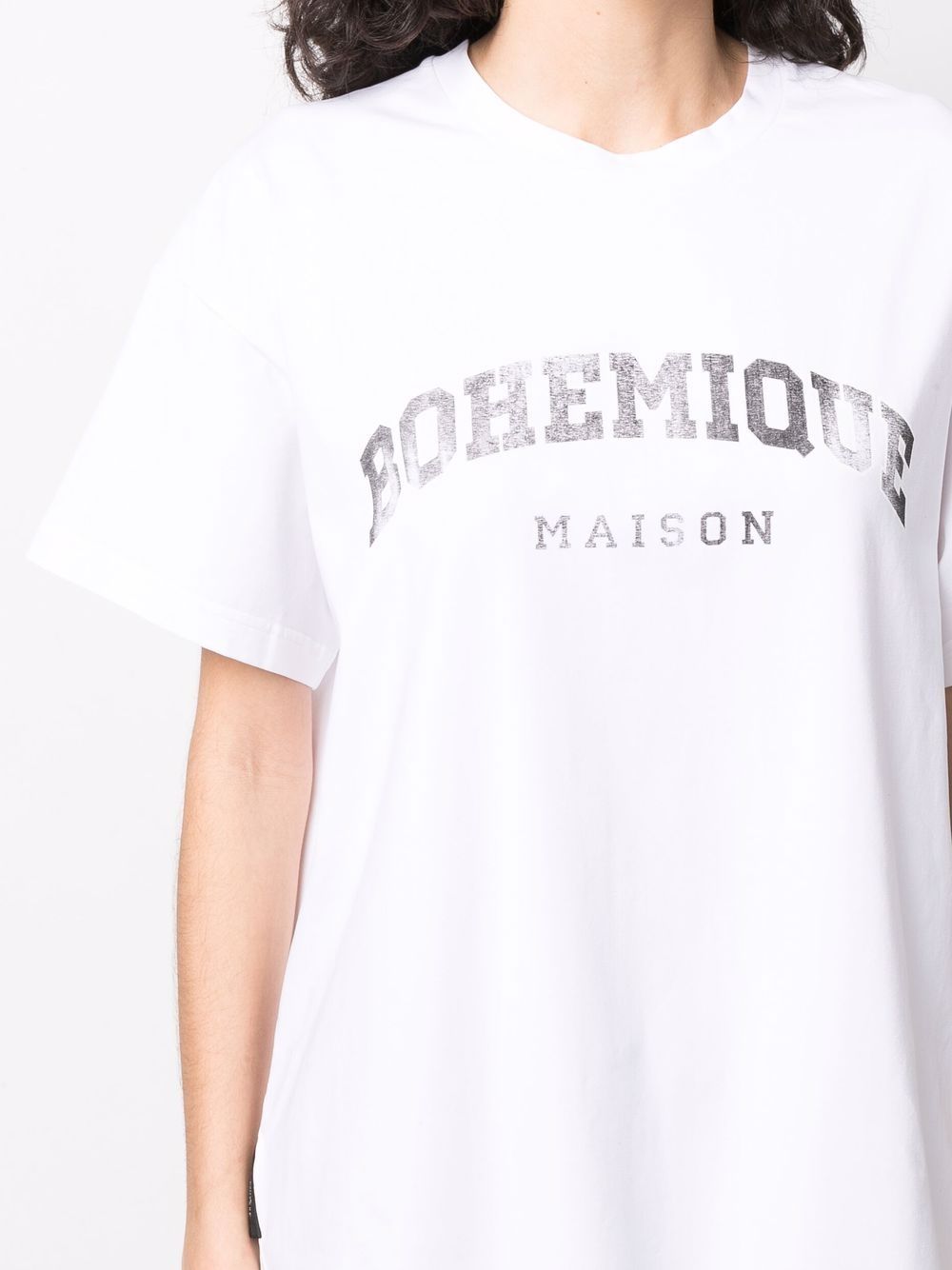 фото Maison bohemique футболка с логотипом и подтяжками