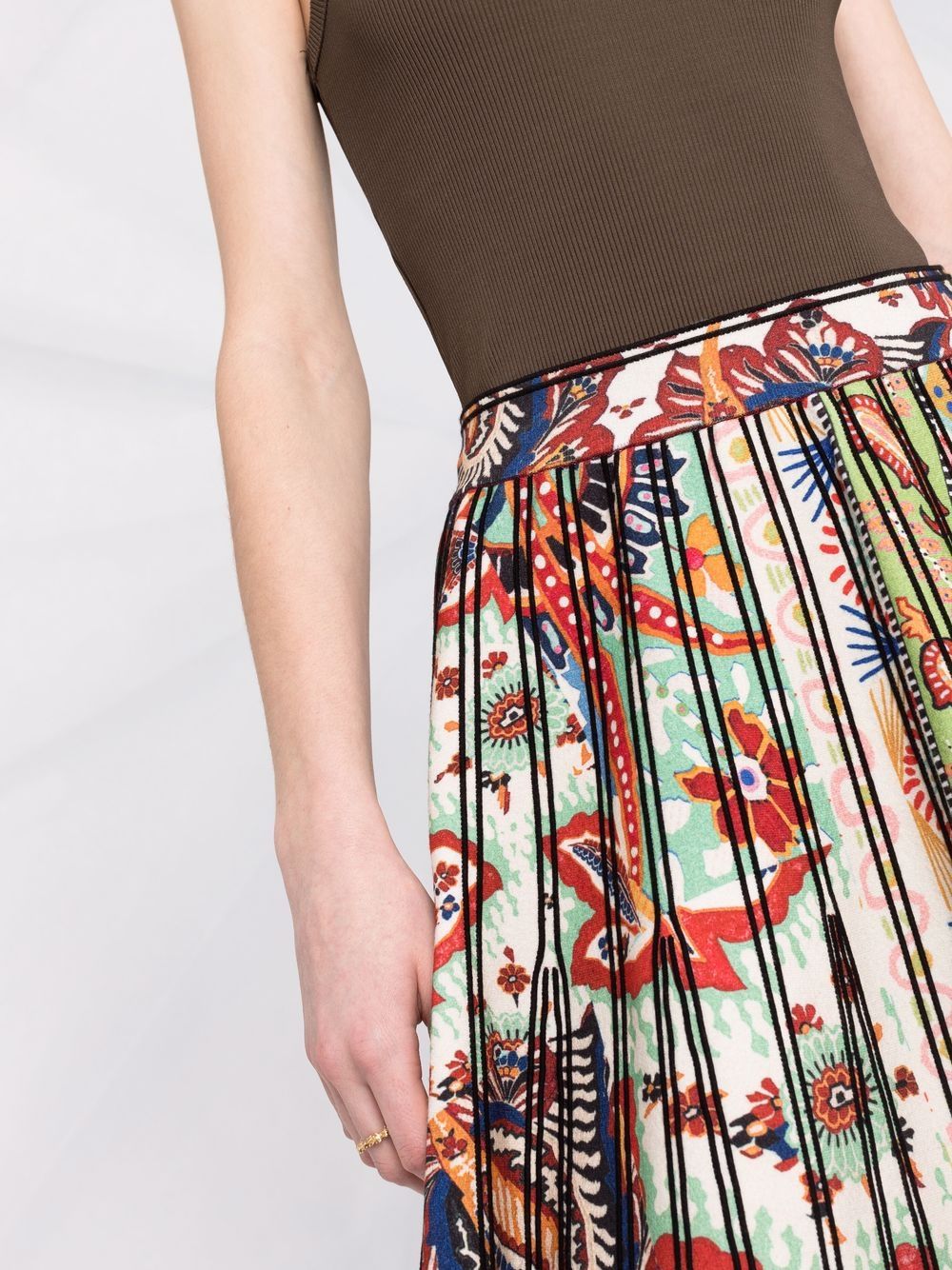 фото Etro юбка миди с принтом пейсли