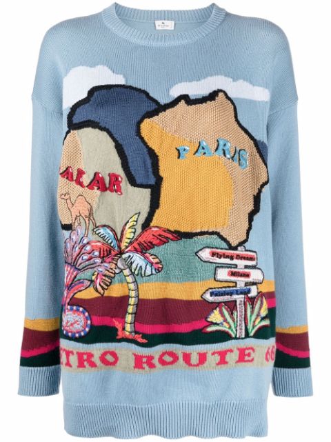 ETRO embroidered motif jumper Women