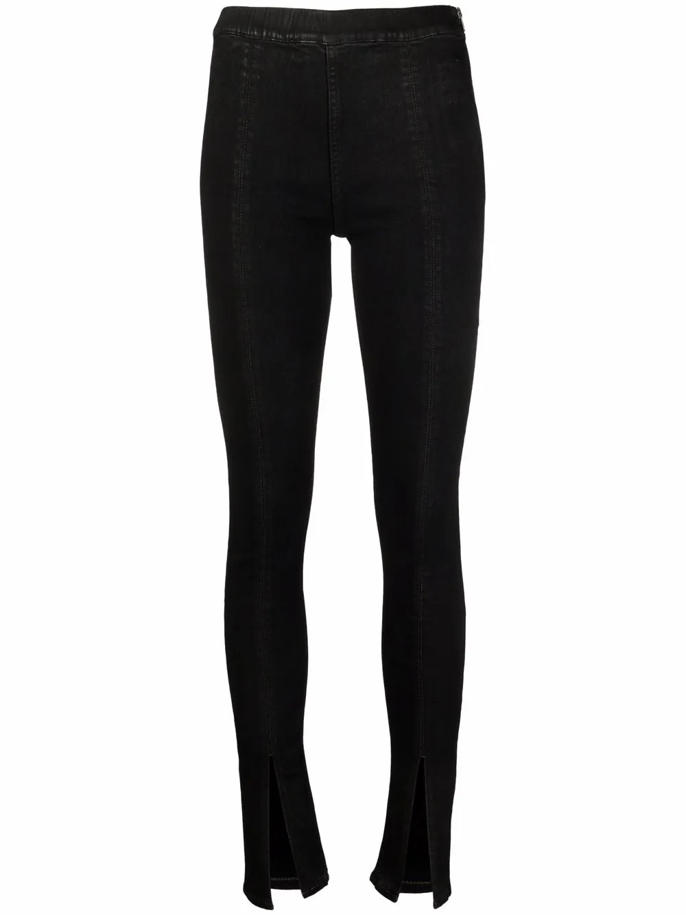 Rick Owens Leggings con spacco frontale - Nero