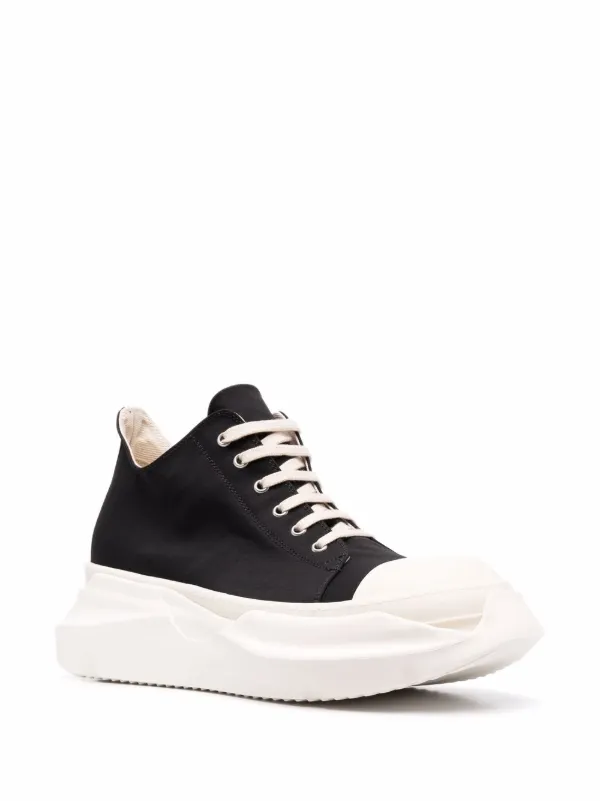 rick owens abstract high top black milk