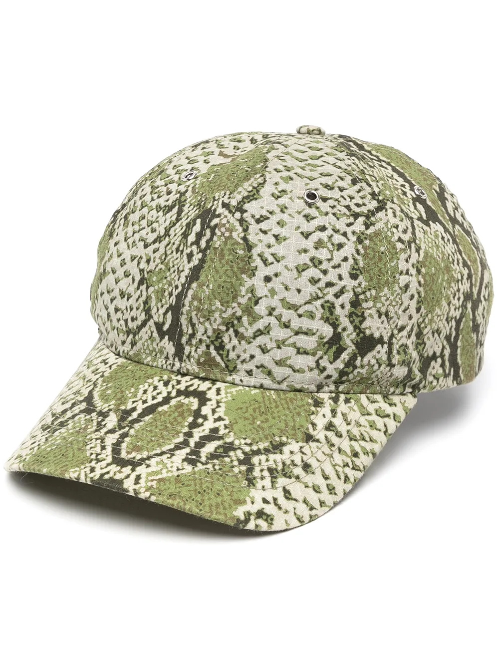 

YMC python-print baseball cap - Green