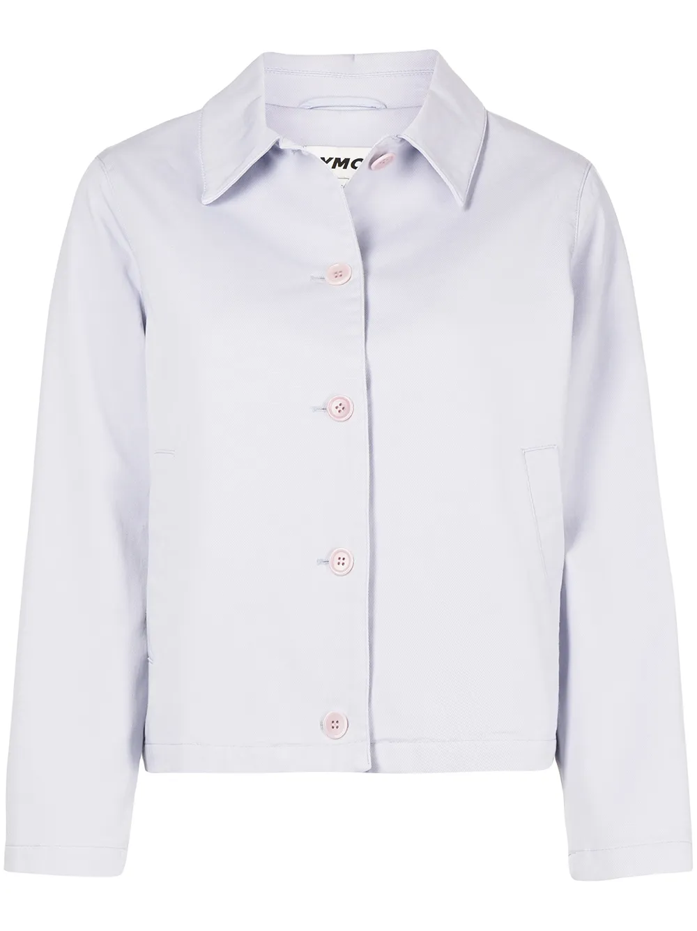 

YMC Boulevard cropped shirt jacket - Blue