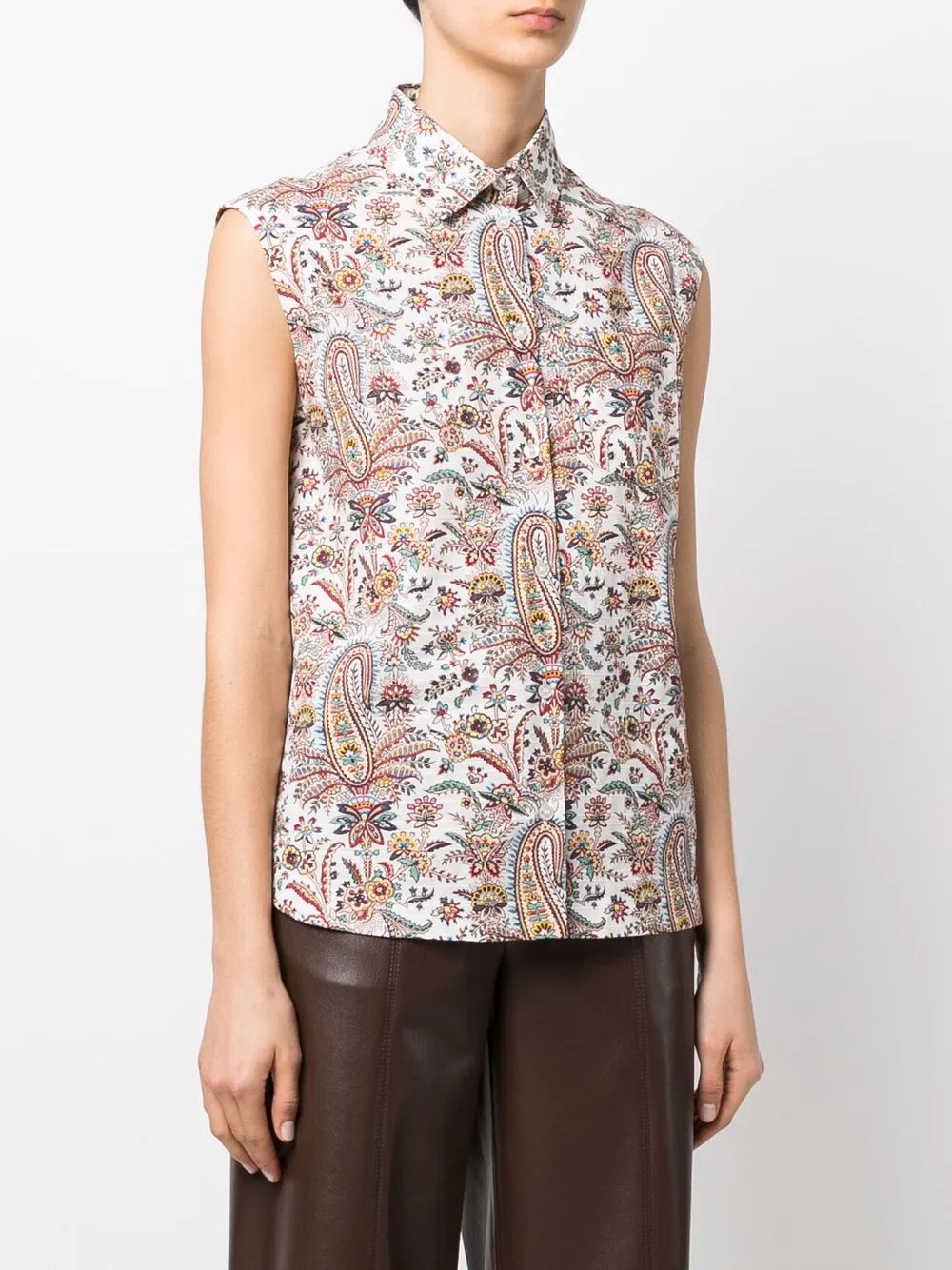 фото Etro рубашка с принтом пейсли