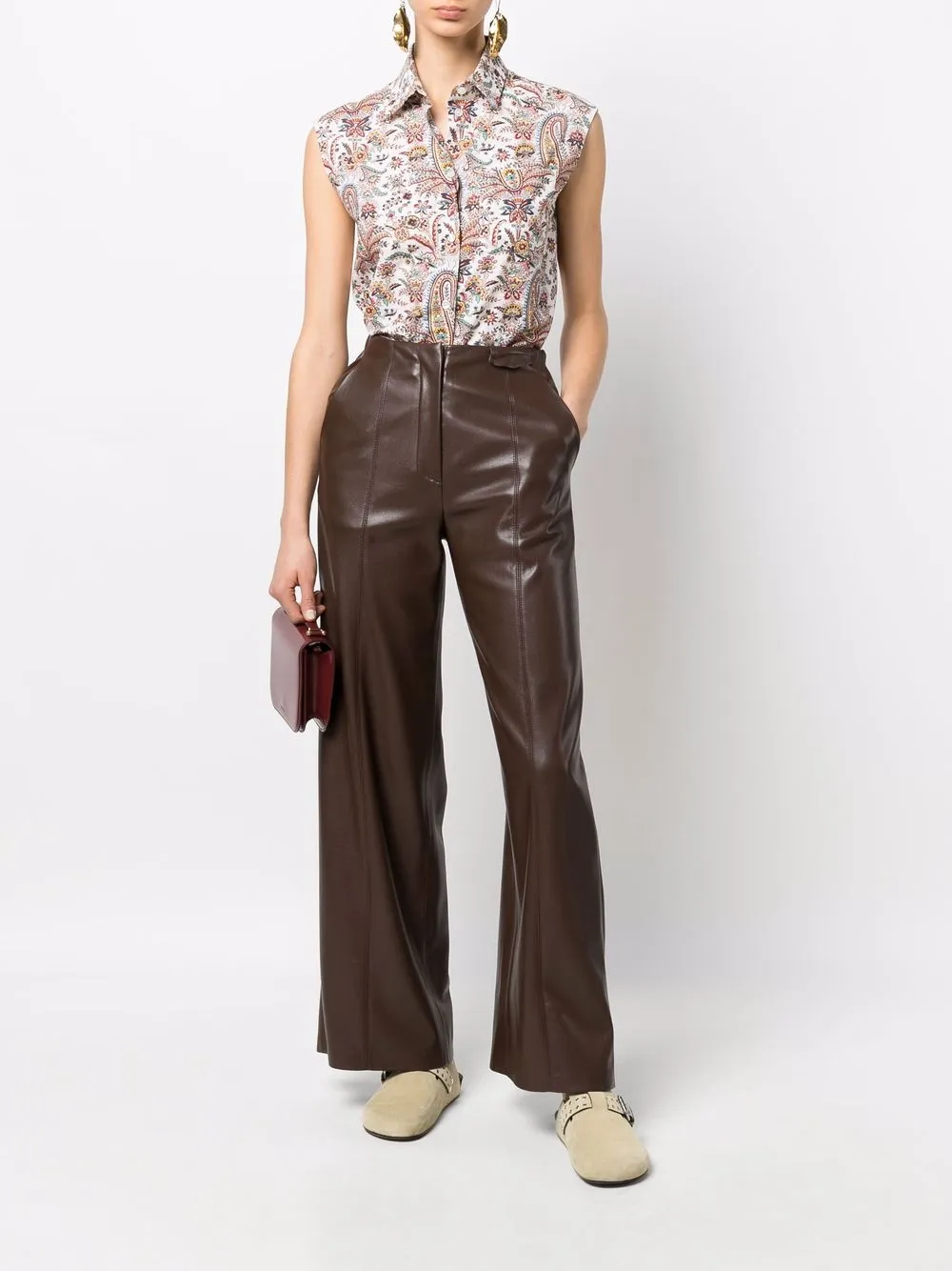 фото Etro рубашка с принтом пейсли