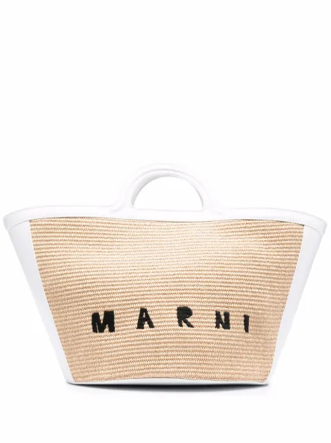 Marni bolso shopper con logo estampado