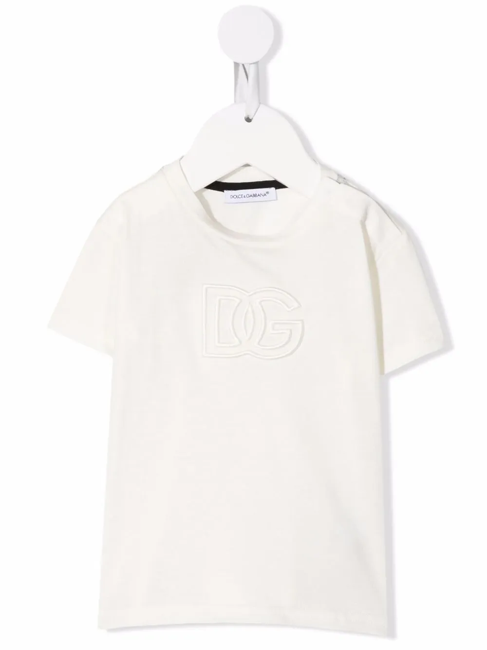 Dolce & Gabbana Kids футболка с вышитым логотипом