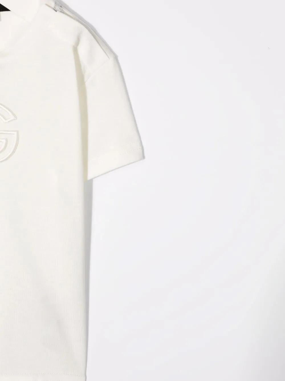 фото Dolce & gabbana kids футболка с вышитым логотипом