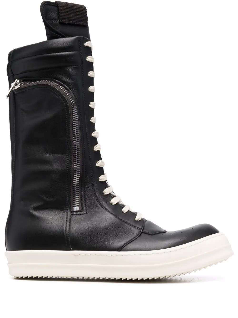 Rick Owens Cargo Basket Leather Hi-Top Sneakers - Farfetch