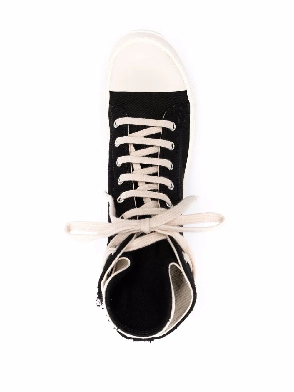 фото Rick owens drkshdw высокие кеды на шнуровке
