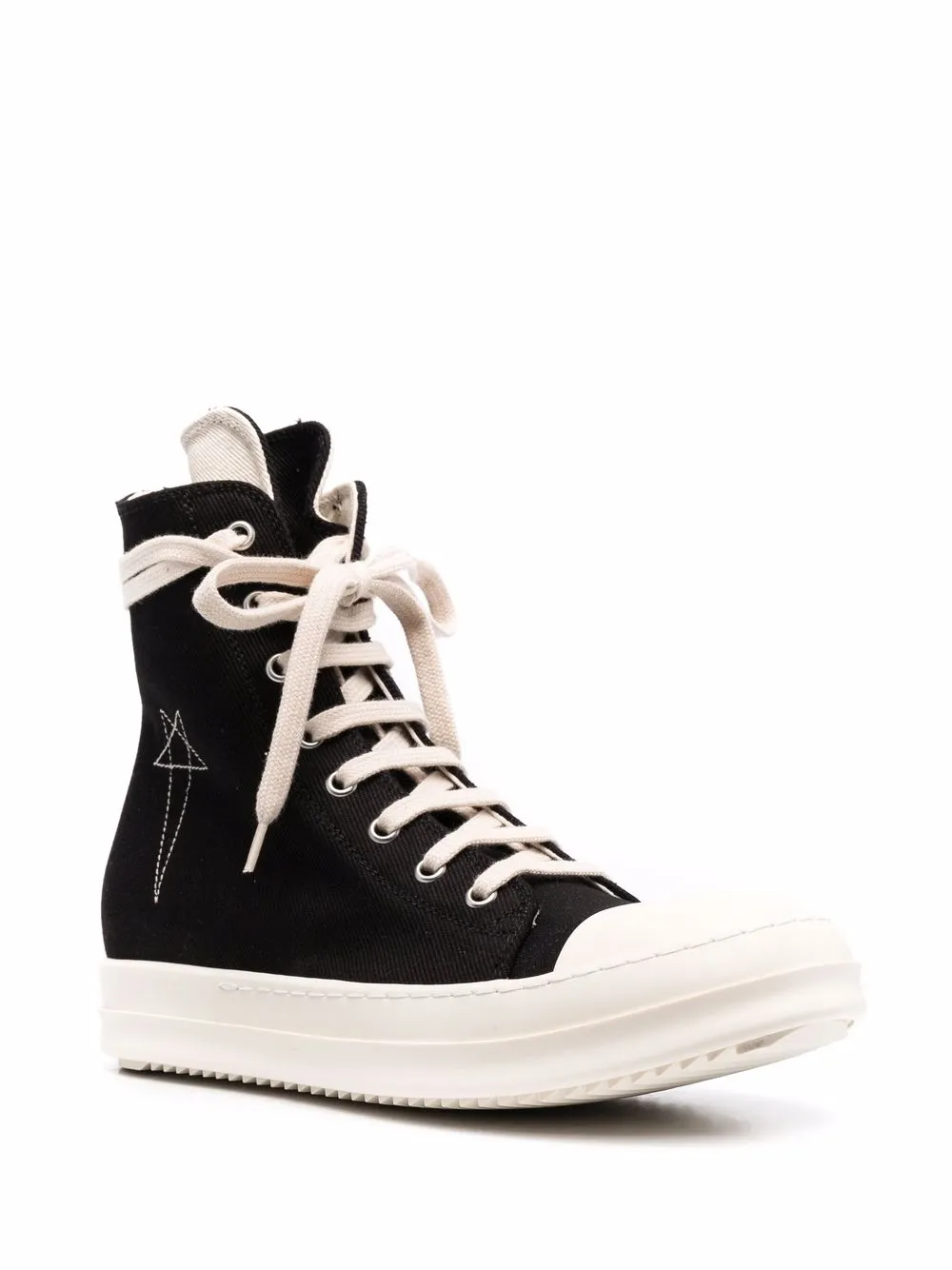 фото Rick owens drkshdw высокие кеды на шнуровке