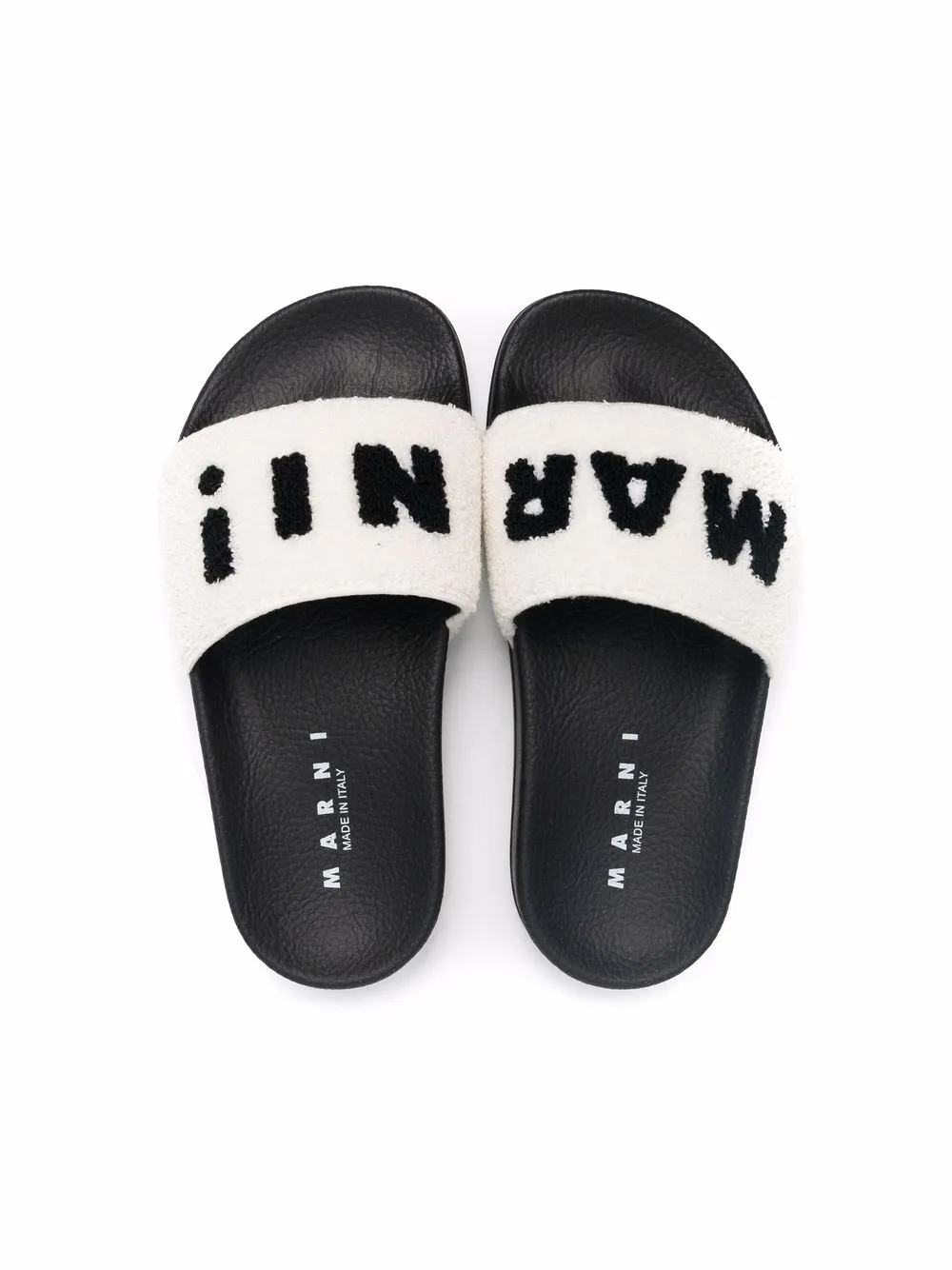 Marni Kids TEEN logo-print Flat Slides - Farfetch