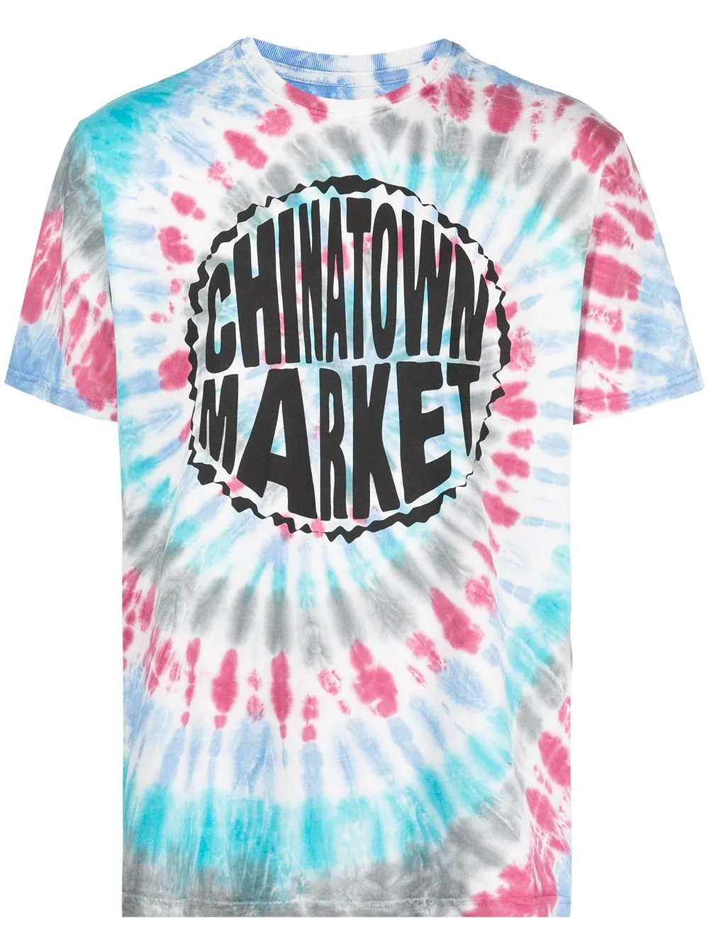 

MARKET playera con motivo tie-dye - Azul