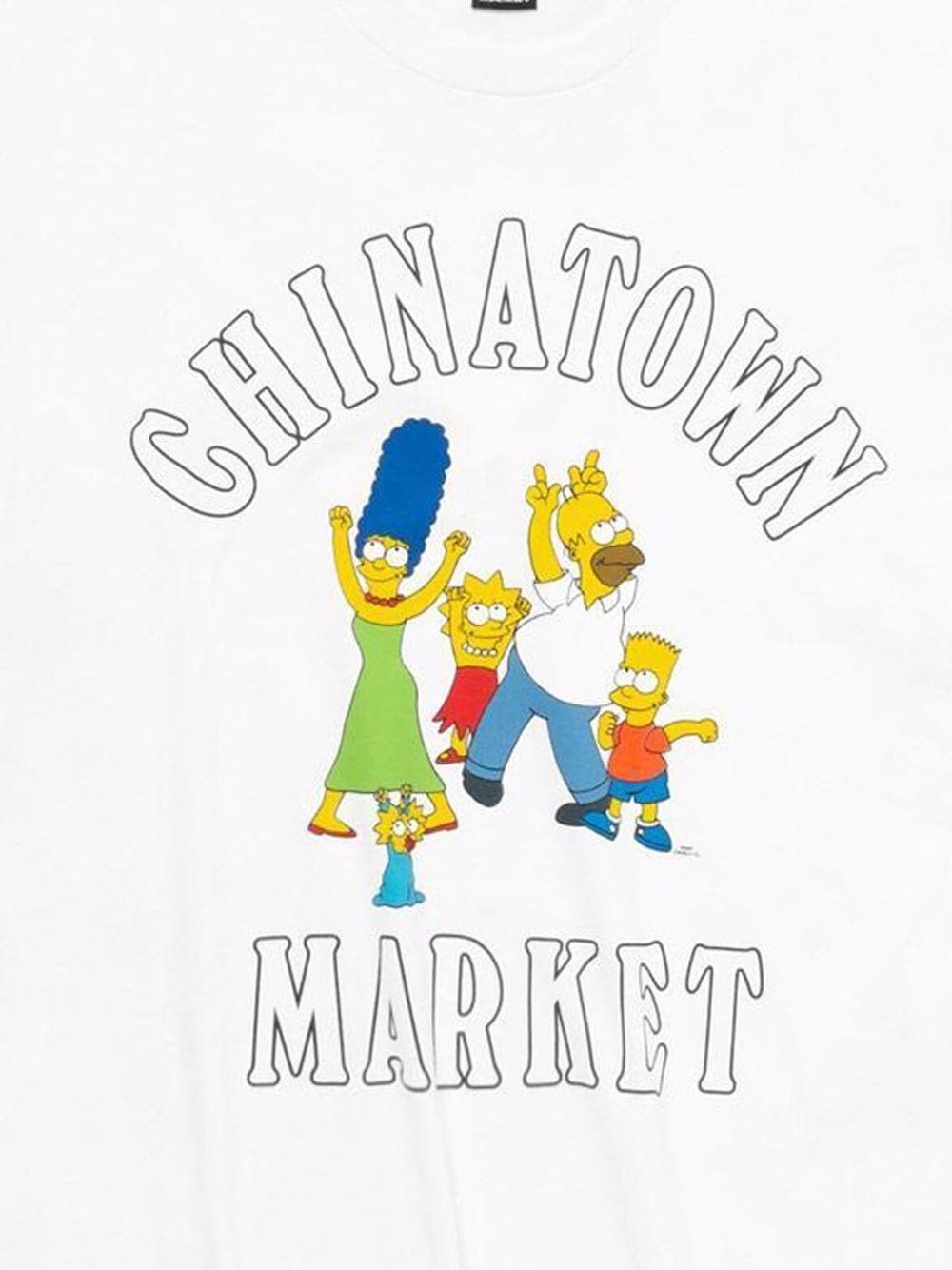 Shop Market X The Simpsons Family-print T-shirt In White