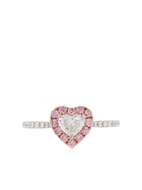 HYT Jewelry anillo de compromiso Argyle Pink en oro de 18kt con diamantes